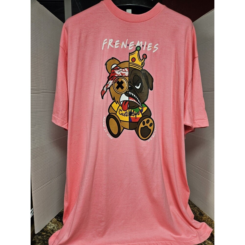 3FORTY CLOTHING INC "FRENEMIES" T Shirts Pink Size 5XL Women's Unisex